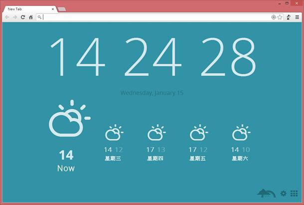 Currently 將 Chrome 瀏覽器新分頁換成天氣預報與時間顯示 - 瀏覽器擴充功能
