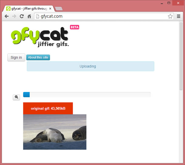 gfycat.com 把 GIF 動畫檔轉為 HTML5 影片的免費網頁服務 gfycat.com 把 GIF 動畫檔轉為 HTML5 影片的免費網頁服務