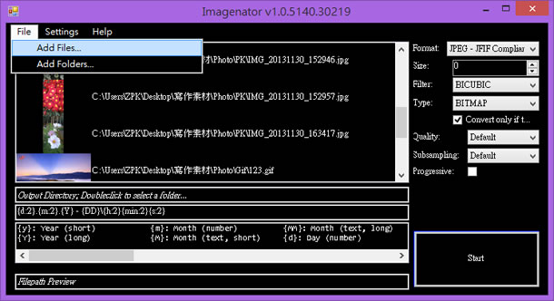 Imagenator 保持圖檔畫質，有效降低檔案大小