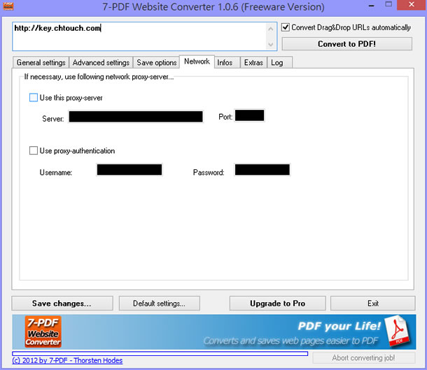 7-PDF Website Converter 將網頁轉成 PDF 文件，支援中文