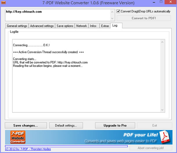 7-PDF Website Converter 將網頁轉成 PDF 文件，支援中文