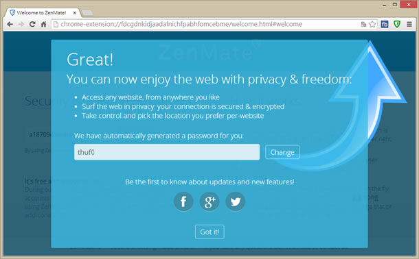 ZenMate 免費 VPN，快速連線到美國、英國、香港、德國、瑞士等地的 IP 伺服器  - 瀏覽器擴充功能