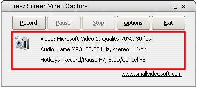 Freez Screen Video Capture 免費的螢幕錄影工具,錄成AVI格式(使用教學) Freez Screen Video Capture 免費的螢幕錄影工具,錄成AVI格式(使用教學)