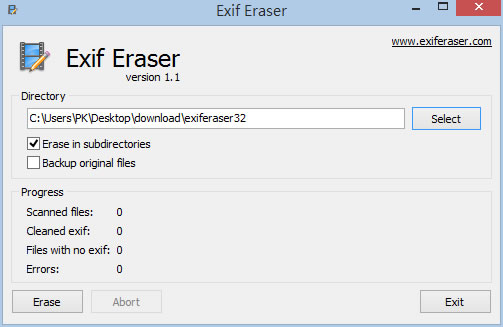 Free EXIF Eraser 清除隱藏在相片中的 EXIF 資訊(免安裝)