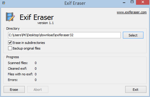Free EXIF Eraser 清除隱藏在相片中的 EXIF 資訊(免安裝) Free EXIF Eraser 清除隱藏在相片中的 EXIF 資訊(免安裝)