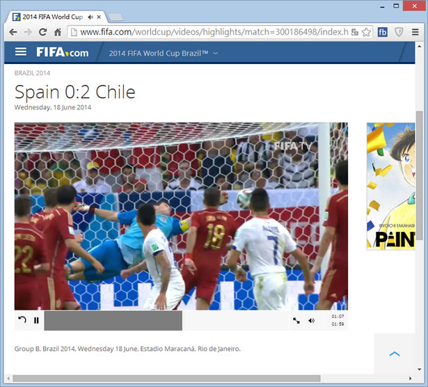 利用 Google 來觀看 2014年 FIFA 世界盃足球賽精彩片段