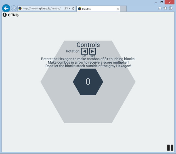 Hextris 六角形的俄羅斯方塊