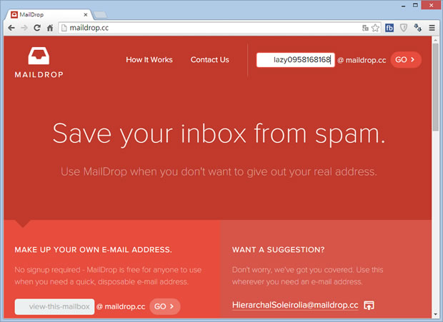 MailDrop 使用臨時電子郵件信箱來接收電子郵件