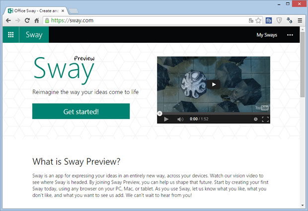Sway 微軟雲端簡報、電子報建立與分享免費服務 Sway 微軟雲端簡報、電子報建立與分享免費服務