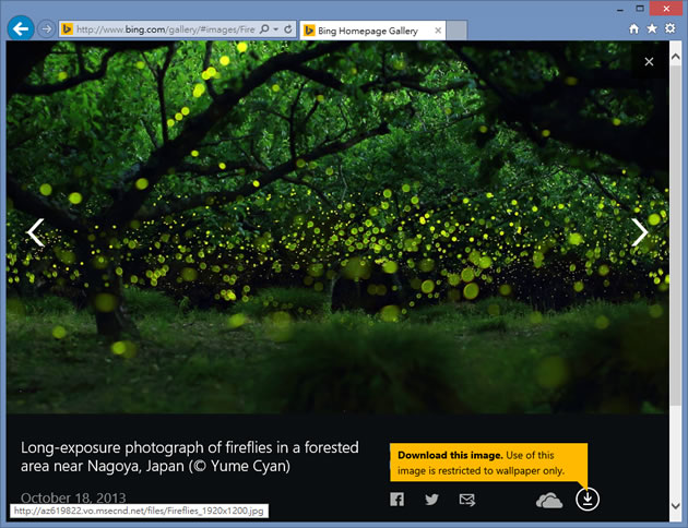 Bing Wallpaper Gallery 微軟 Bing 網站背景圖片，通通讓你免費下載當桌布