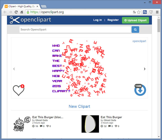 Openclipart  線上美工圖庫，免註冊下載數萬免費圖片