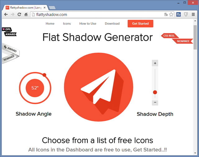 Flatty Shadow 線上 ICON 圖標產生器 Flatty Shadow 線上 ICON 圖標產生器