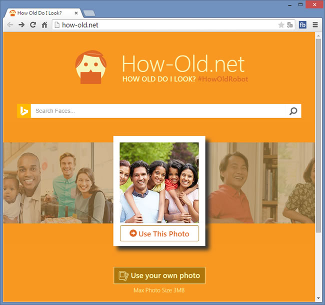 How-Old.net 使用 Microsoft 臉部辨識程式來檢測外表年齡與性別