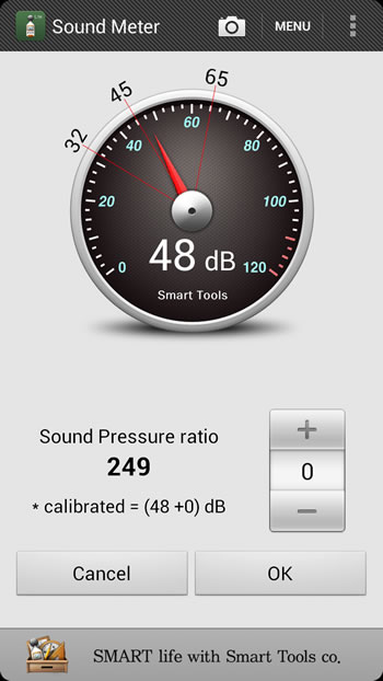 Sound Meter 利用 Android 手機來量測周遭環境聲音的分貝數 Sound Meter 利用 Android 手機來量測周遭環境聲音的分貝數
