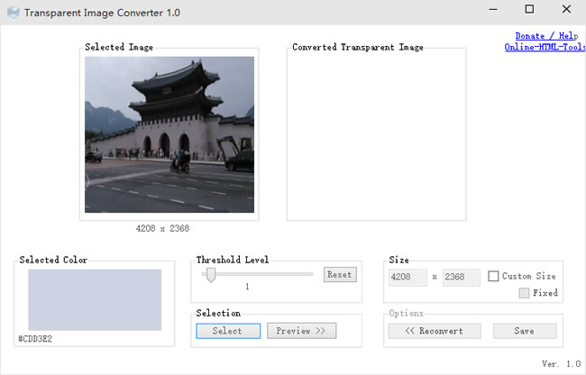Transparent Image Converter 相片去背免費工具 Transparent Image Converter 相片去背免費工具