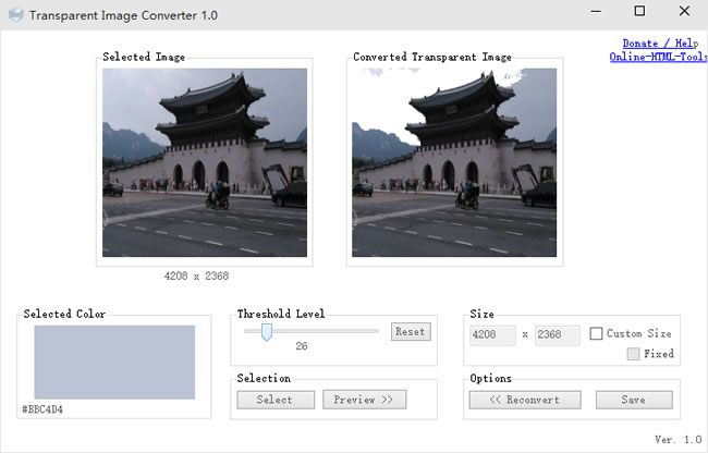 Transparent Image Converter 相片去背免費工具 Transparent Image Converter 相片去背免費工具