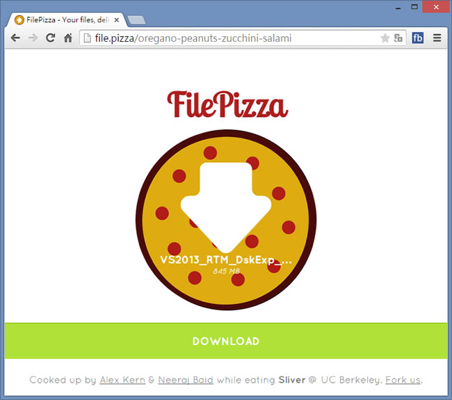 FilePizza 檔案不用上傳,透過網頁就能下載 FilePizza 檔案不用上傳,透過網頁就能下載