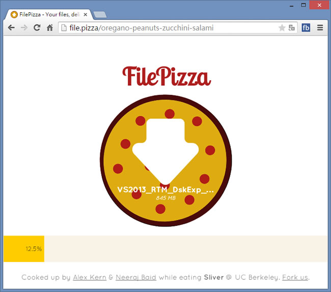 FilePizza 檔案不用上傳,透過網頁就能下載 FilePizza 檔案不用上傳,透過網頁就能下載