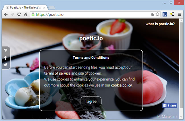 poetic.io 讓大檔案也可以很輕鬆的傳送 poetic.io 讓大檔案也可以很輕鬆的傳送
