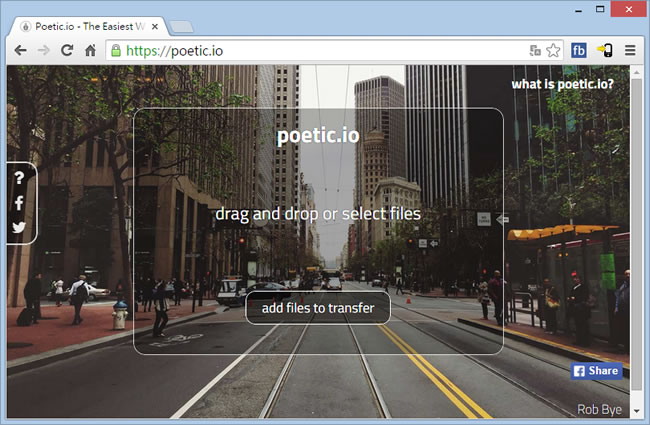 poetic.io 讓大檔案也可以很輕鬆的傳送 poetic.io 讓大檔案也可以很輕鬆的傳送