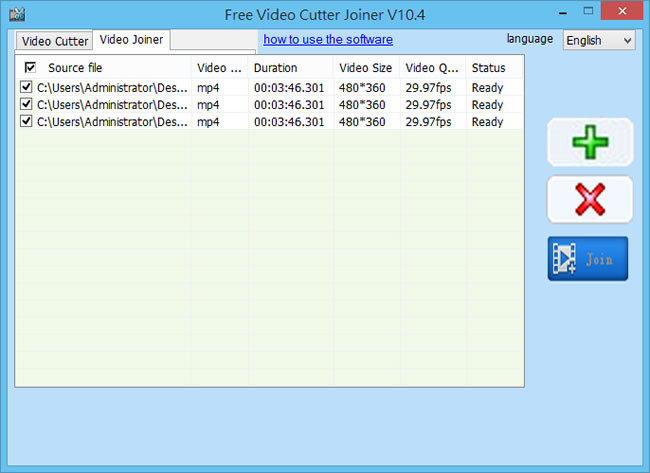 Free Video Cutter Joiner 影片裁剪與合併免費工具(免安裝版) Free Video Cutter Joiner 影片裁剪與合併免費工具(免安裝版)