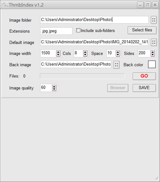 ThumbIndex 替相片建立 HTML 的縮圖索引目錄 ThumbIndex 替相片建立 HTML 的縮圖索引目錄