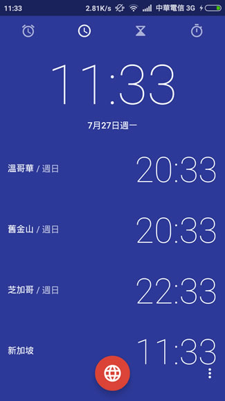 ﹝Android﹞Google 時鐘 - 具備世界時鐘、鬧鐘、倒數與碼表計時等功能