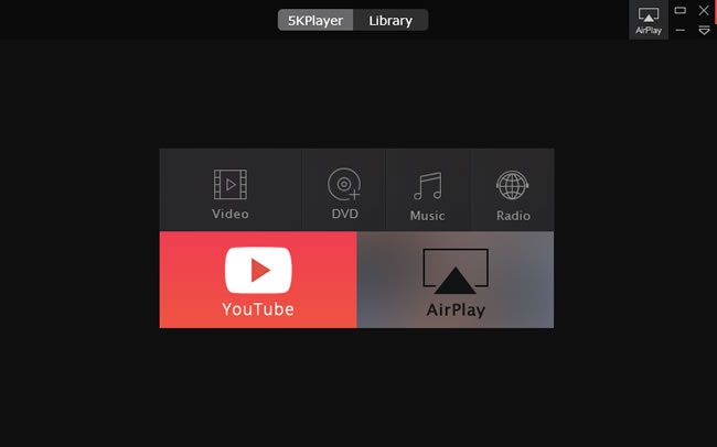 5KPlayer 支援 AirPlay、廣播、影片播放與下載的影音播放器 5KPlayer 支援 AirPlay、廣播、影片播放與下載的影音播放器