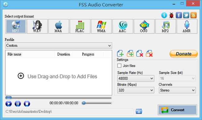 FSS Audio Converter 聲音檔案轉檔、合併軟體 FSS Audio Converter 聲音檔案轉檔、合併軟體