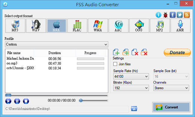 FSS Audio Converter 聲音檔案轉檔、合併軟體 FSS Audio Converter 聲音檔案轉檔、合併軟體
