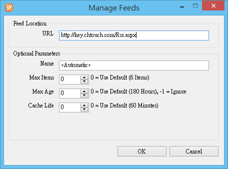FeedRoller RSS Ticker 讓 RSS 所訂閱的資訊在桌面上輪播 FeedRoller RSS Ticker 讓 RSS 所訂閱的資訊在桌面上輪播