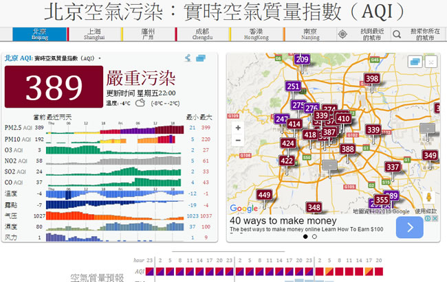 Air Pollution in World 即時顯示全球各區域空氣污染指數 Air Pollution in World 即時顯示全球各區域空氣污染指數