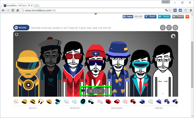 Incredibox 線上自由混音,自行組出獨特的音樂,可錄音、可下載 Incredibox 線上自由混音,自行組出獨特的音樂,可錄音、可下載