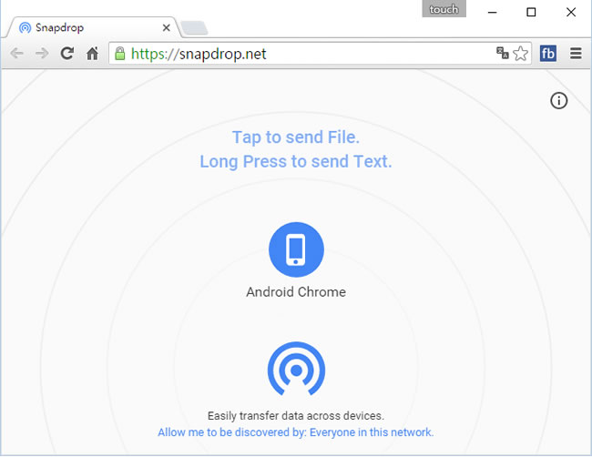 Snapdrop.net 免安裝，讓手機、平板與網頁就能進行檔案無線傳輸