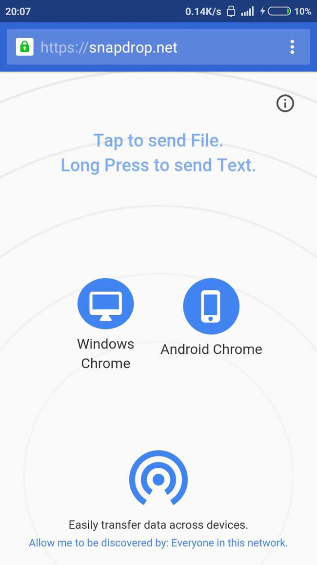 Snapdrop.net 免安裝，讓手機、平板與網頁就能進行檔案無線傳輸