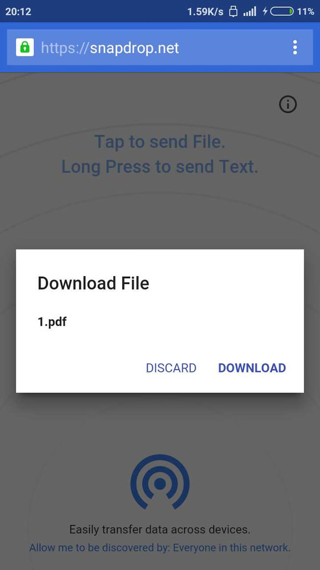Snapdrop.net 免安裝，讓手機、平板與網頁就能進行檔案無線傳輸