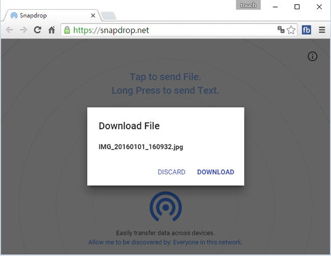 Snapdrop.net 免安裝，讓手機、平板與網頁就能進行檔案無線傳輸