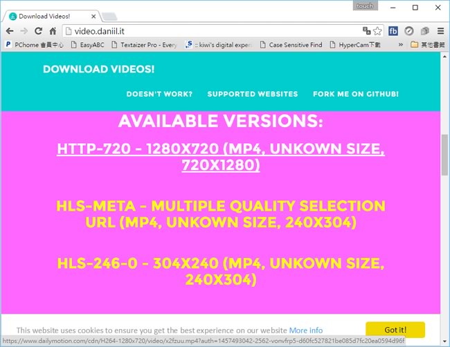 利用 Download videos 網站,免費下載 Facebook、YouTube、dailymotion...等影片 利用 Download videos 網站,免費下載 Facebook、YouTube、dailymotion...等影片