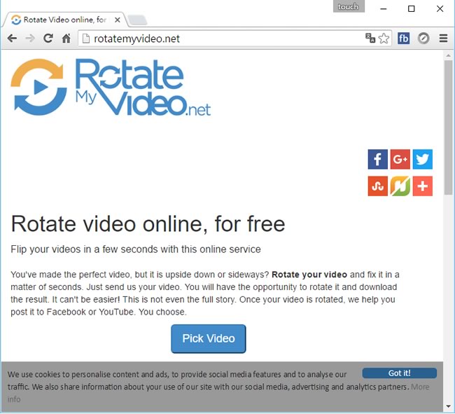 RotateMyVideo.net 線上解決影片方向不對的問題 RotateMyVideo.net 線上解決影片方向不對的問題