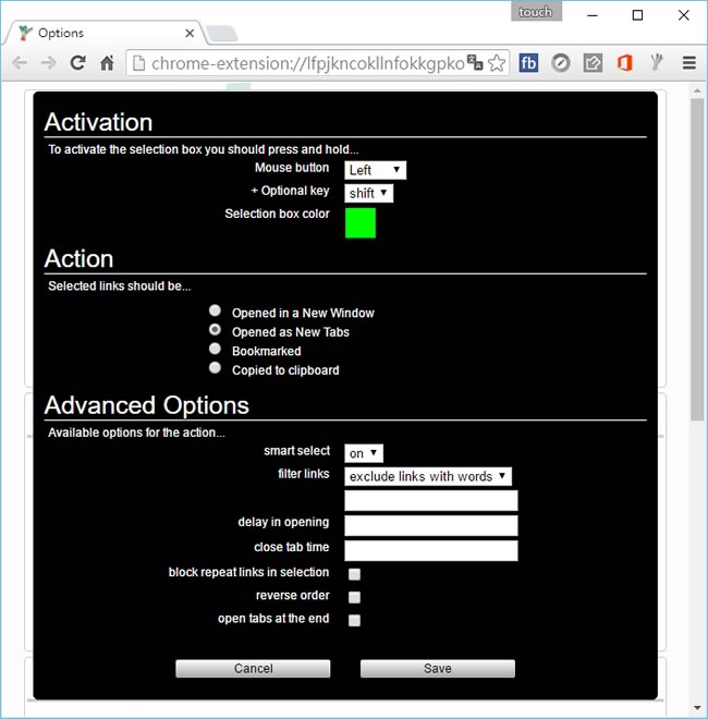 Linkclump 一次開啟網頁中多個網址 - Chrome 瀏覽器擴充功能 Linkclump 一次開啟網頁中多個網址 - Chrome 瀏覽器擴充功能