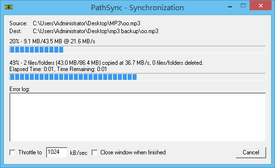 PathSync 資料夾內檔案比對與同步免費工具 PathSync 資料夾內檔案比對與同步免費工具