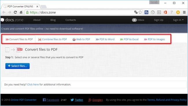 docs.zone 將網頁、Word、Excel等文件轉 PDF 的線上免費服務 docs.zone 將網頁、Word、Excel等文件轉 PDF 的線上免費服務