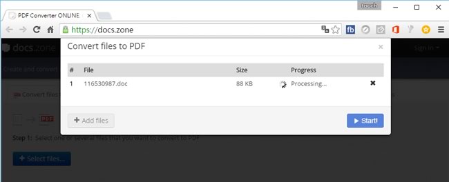 docs.zone 將網頁、Word、Excel等文件轉 PDF 的線上免費服務