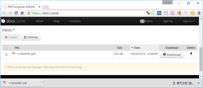 docs.zone 將網頁、Word、Excel等文件轉 PDF 的線上免費服務