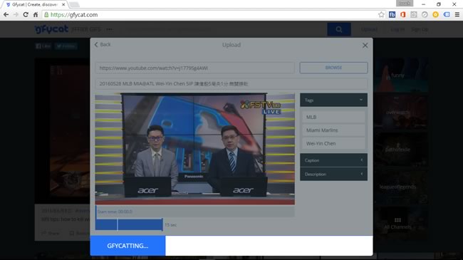 gfycat.com 把 GIF 動畫檔轉為 HTML5 影片的免費網頁服務 gfycat.com 把 GIF 動畫檔轉為 HTML5 影片的免費網頁服務