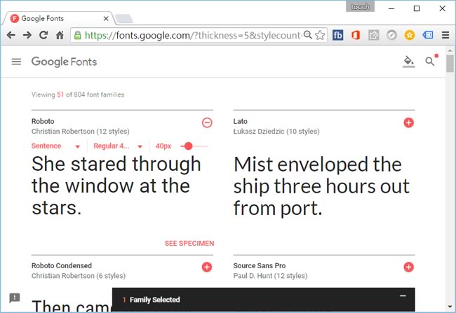 Google Fonts 字型免費下載