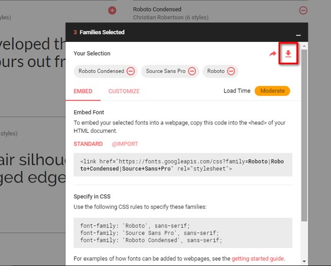 Google Fonts 字型免費下載