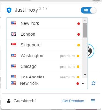 Just Proxy VPN 虛擬私人網路連線免費工具 - Chrome 瀏覽器擴充功能