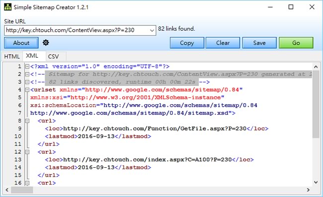 Simple Sitemap Creator 輕鬆建立網站 Sitemap ，讓搜尋引擎更快蒐錄自己的網頁