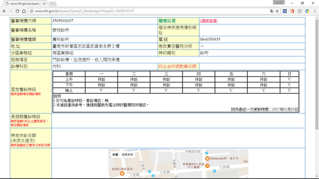 如何查詢周六、日有看診的健保特約醫療院所？